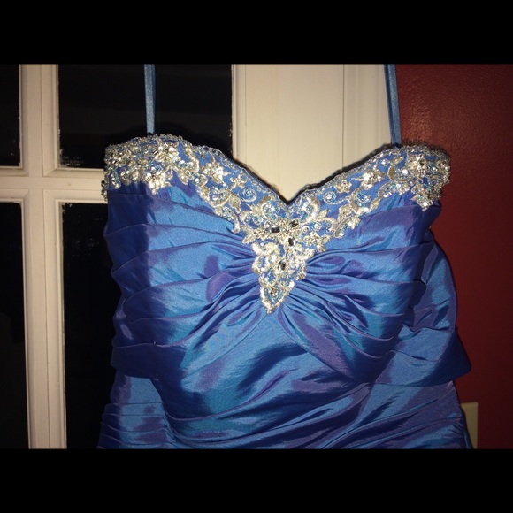 Royal Blue Prom Dress - Picture 3 of 4